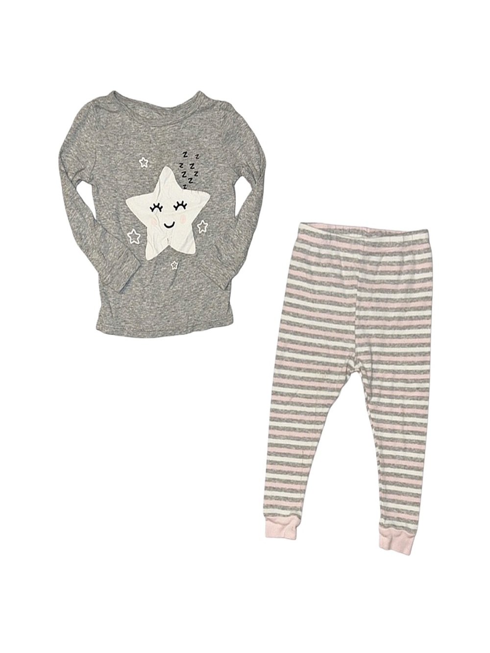 WONDER NATION Girl's Two-Piece Pajama Set Size 24 Months